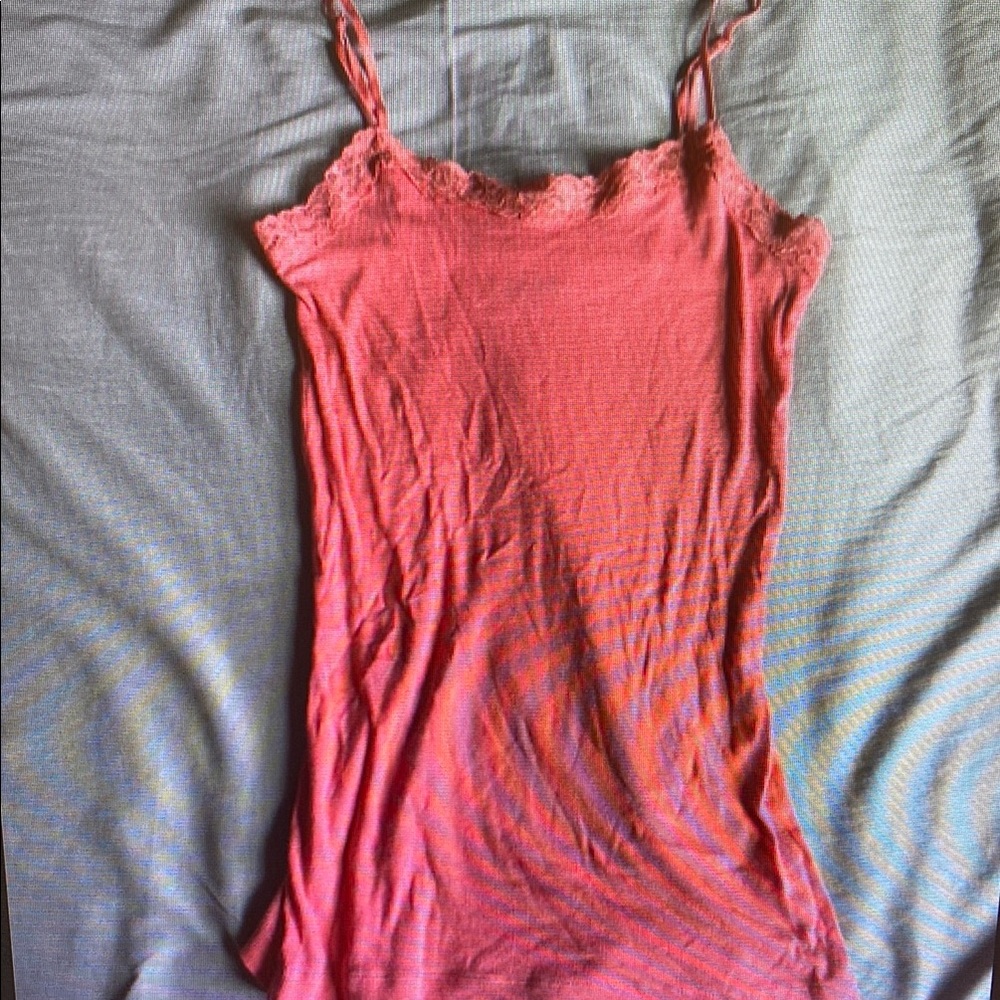 GAP Orange Fitted Camisole Top